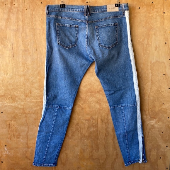 Golden Denim Skinny Ankle Zip Moto Jean - Picture 4 of 8